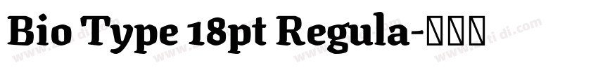 Bio Type 18pt Regula字体转换
